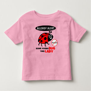 Peanut Allergy Alert Ladybug Shirt