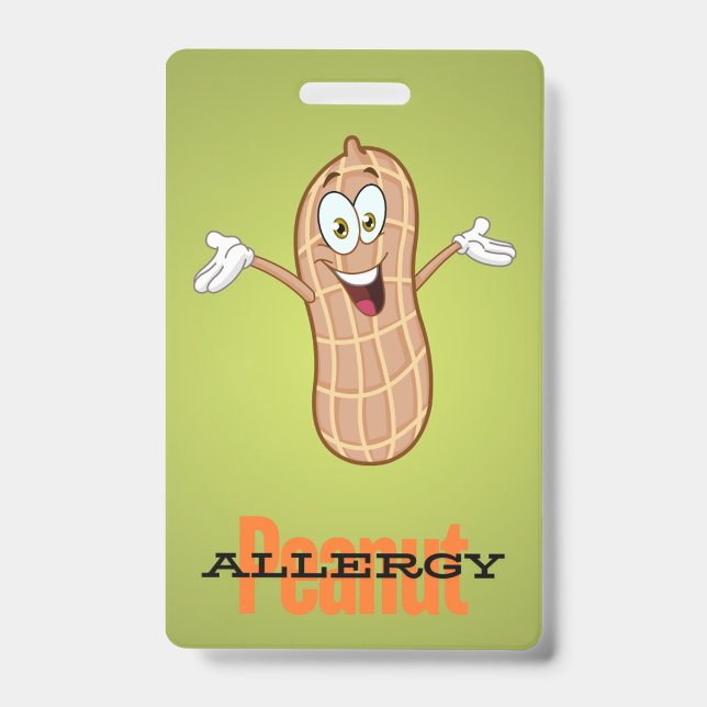 Peanut Allergy Badge (Front)