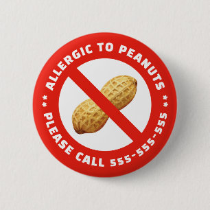 Peanut allergy button