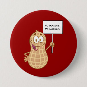 Peanut Allergy (customizable) Button