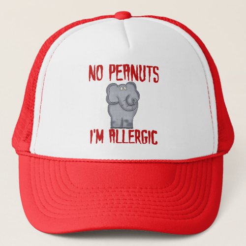 Peanut Allergy Elephant Trucker Hat