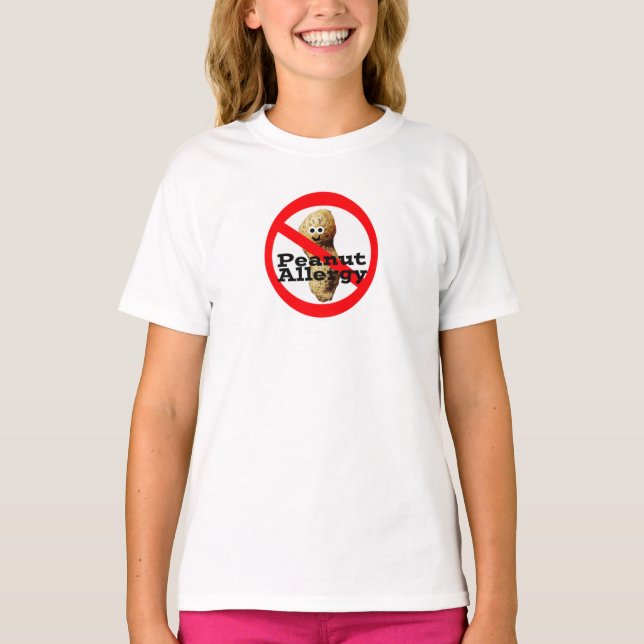 Peanut Allergy Girl's Shirt (Front)