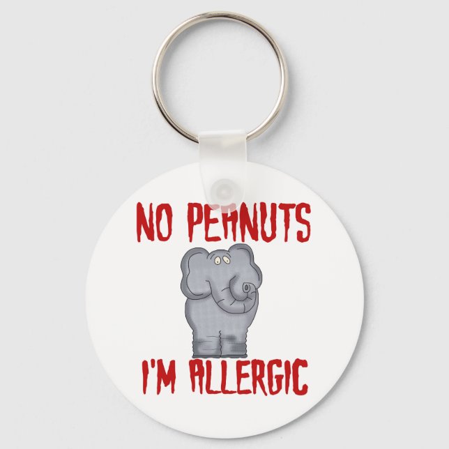 Peanut Allergy Keychain (Front)
