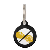 Peanut Allergy Kids Personalized Emergency Contact Pet Name Tag