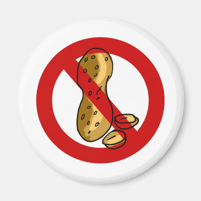 Peanut allergy magnet (Front)