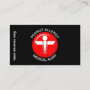 PEANUT Allergy Medical Alert Card