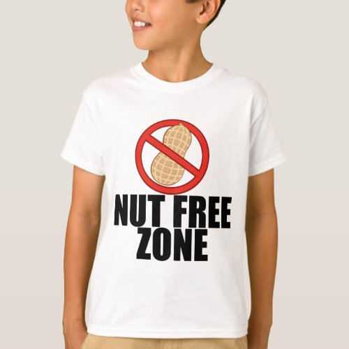 Peanut Allergy Nut Free Kid T_Shirt
