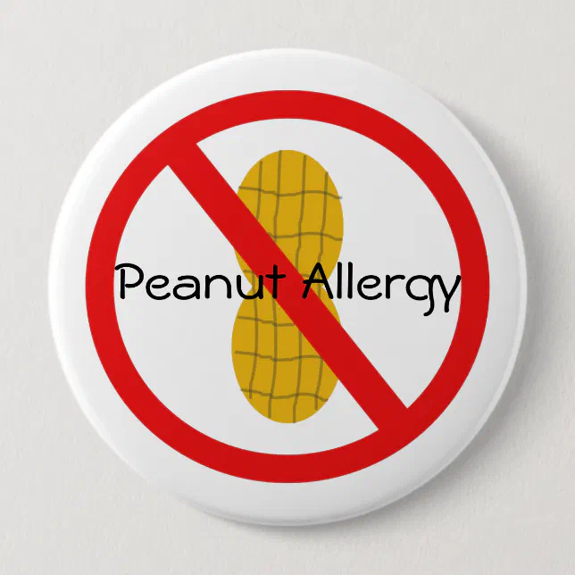 Peanut Allergy Pin Zazzle
