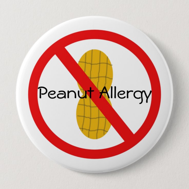 Peanut Allergy Pin | Zazzle