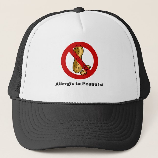 Peanut allergy trucker hat (Front)