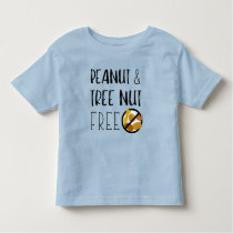 Peanut and Tree Nut Free Symbol Nut Allergy Alert Toddler T-shirt