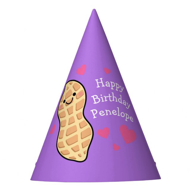 Peanut Birthday Party Cute Kids Cartoon Nut Hat (Front)