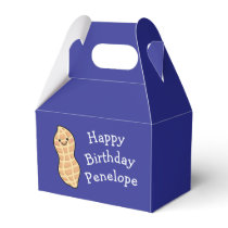 Peanut Birthday Party Kids Cute Nut Cartoon Favor Boxes