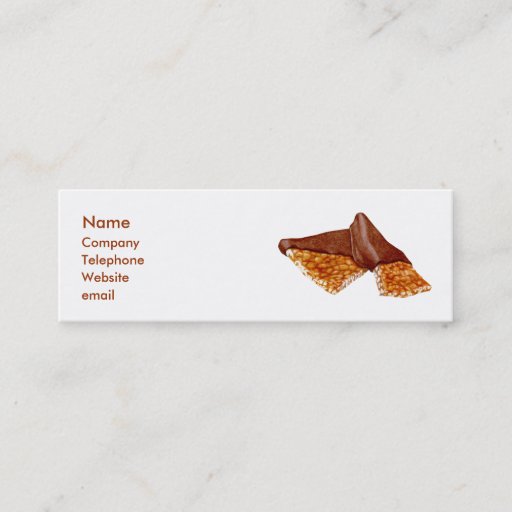 Customizable Peanut Brittle Business Card