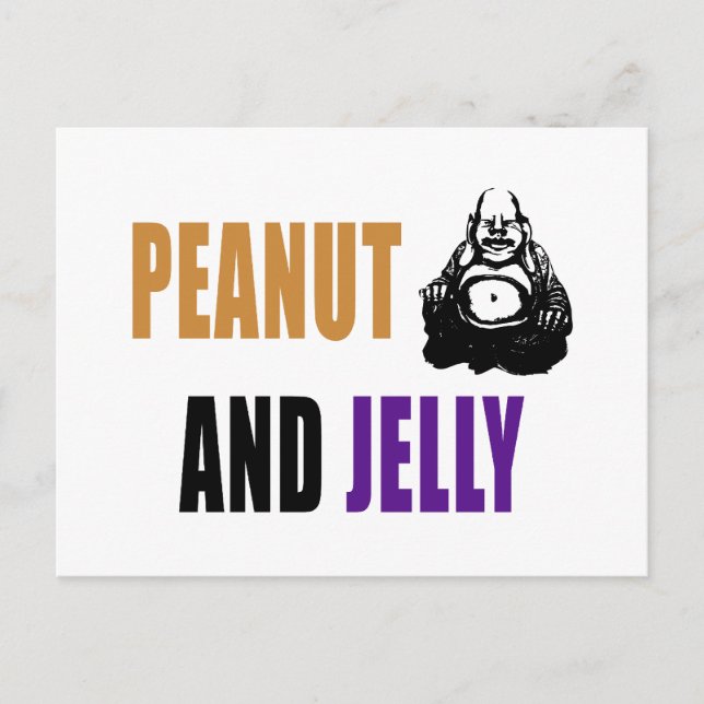 Peanut Buddha & Jelly Postcard (Front)