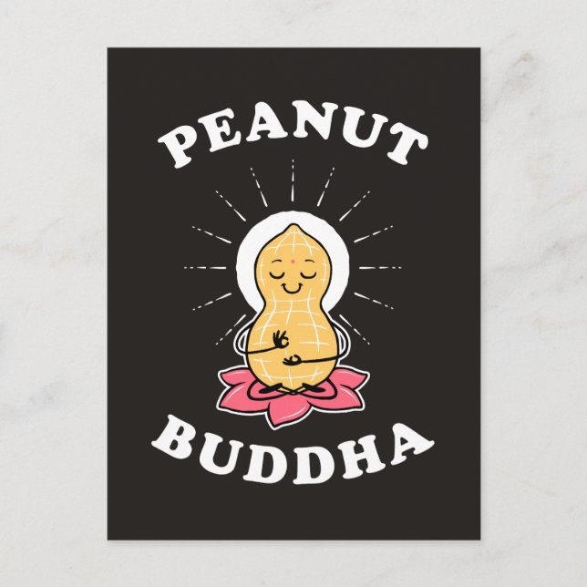 Peanut Buddha Postcard (Front)