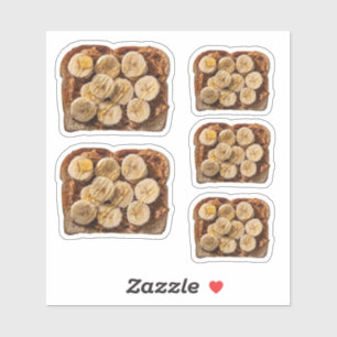 Peanut Butter and Banana Toast Sticker