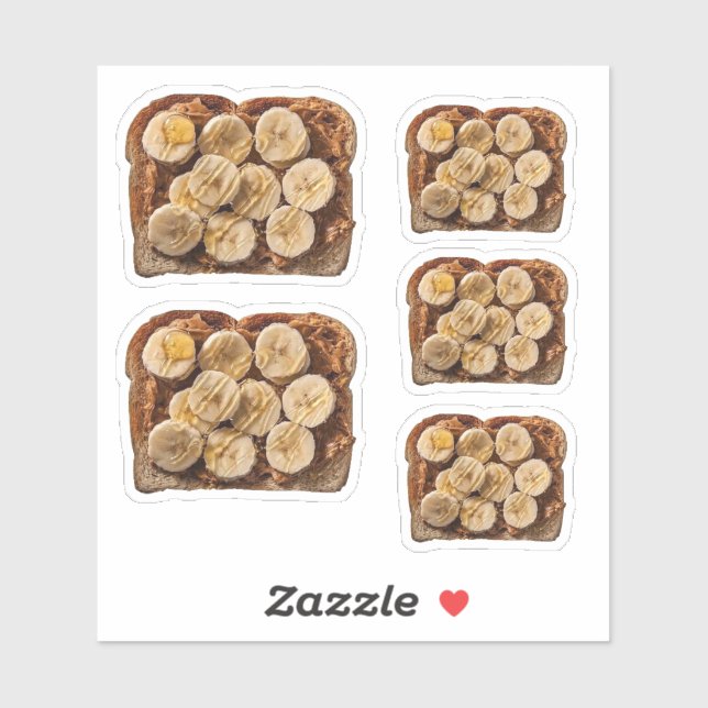Peanut Butter and Banana Toast Sticker (Sheet)