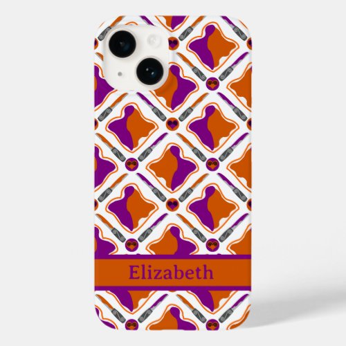 Peanut Butter and Grape Jelly  Pattern Name Case_Mate iPhone 14 Case