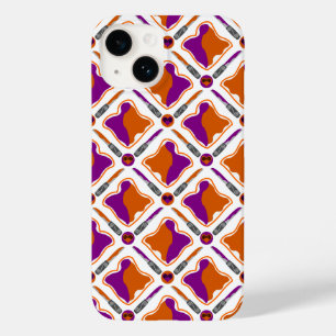 Peanut Butter and Grape Jelly Seamless Pattern Case-Mate iPhone 14 Case
