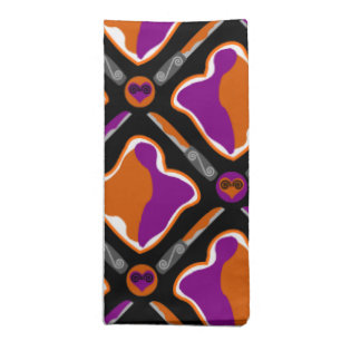 Peanut Butter and Grape Jelly Seamless Pattern Napkin