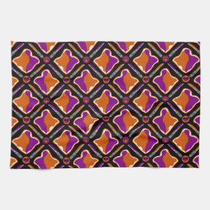 Peanut Butter and Grape Jelly Seamless Pattern Towel