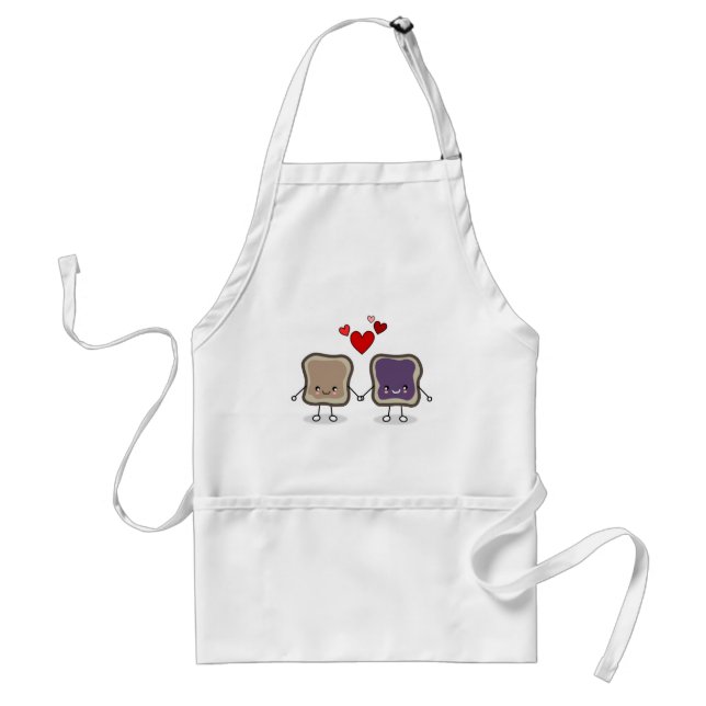 Peanut Butter and Jelly Adult Apron (Front)