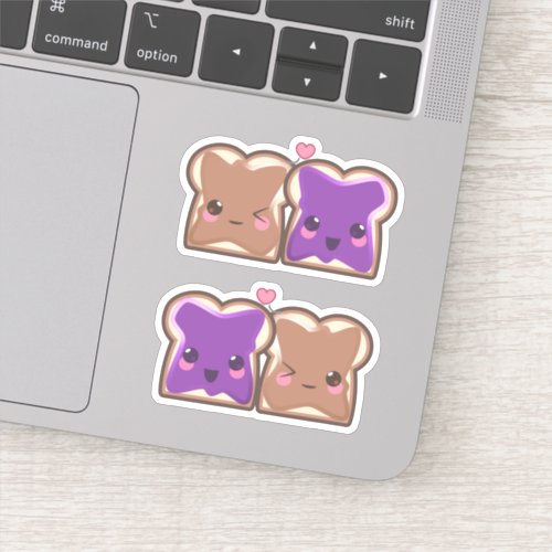 Peanut Butter and Jelly BBFs Kawaii Stickers