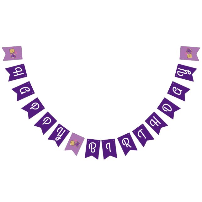 Peanut Butter and Jelly Birthday Party PBJ Bunting Flags (All)