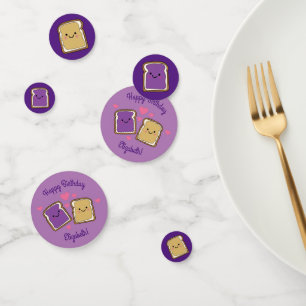 Peanut Butter and Jelly Birthday Party PBJ Confetti