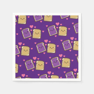 Peanut Butter and Jelly Birthday Party PBJ Napkins