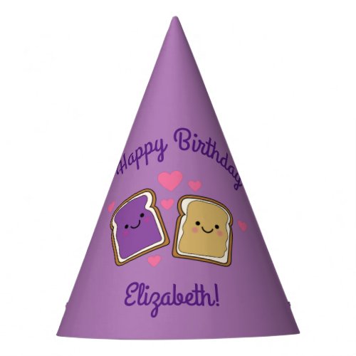 Peanut Butter and Jelly Birthday Party PBJ Party Hat