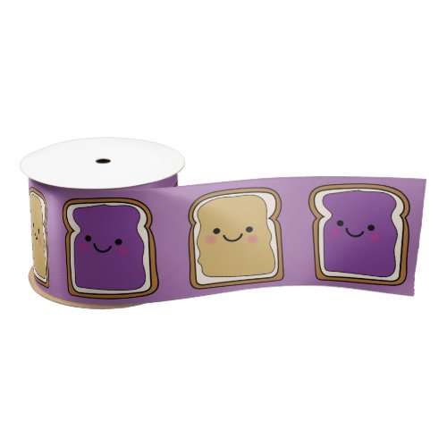 Peanut Butter and Jelly Birthday Party PBJ Satin Ribbon