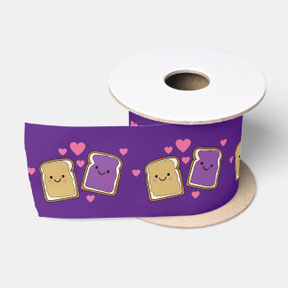 Peanut Butter and Jelly Birthday Party PBJ Satin Ribbon