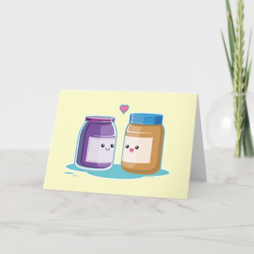 Peanut Butter and Jelly Card Zazzle