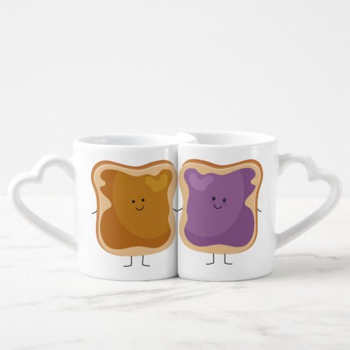 Peanut Butter and Jelly Coffee Mug Set