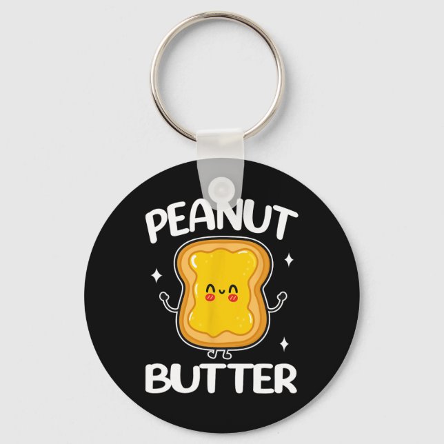 Peanut Butter And Jelly Couple Matching Halloween  Keychain (Front)