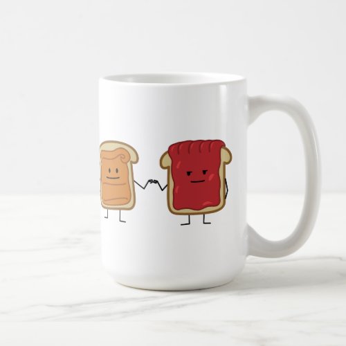 Peanut Butter and Jelly Fist Bump friends toast Coffee Mug