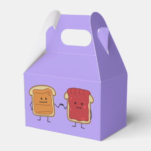 Peanut Butter and Jelly Fist Bump friends toast Favor Boxes