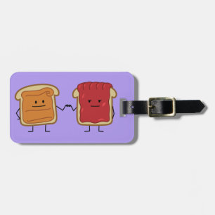 Peanut Butter and Jelly Fist Bump friends toast Luggage Tag