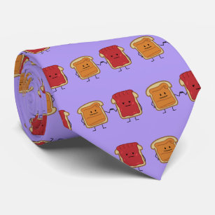 Peanut Butter and Jelly Fist Bump friends toast Tie