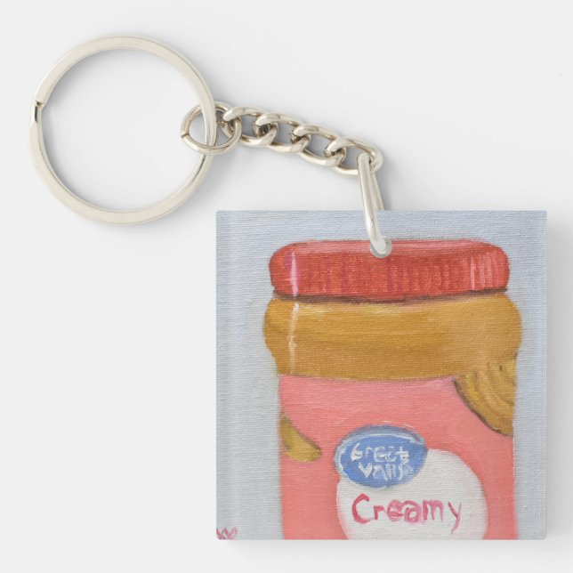 Peanut Butter and Jelly Keychain (Front)