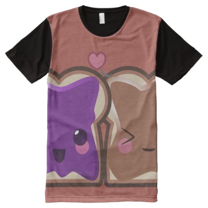 Peanut Butter and Jelly Love All-Over-Print Shirt