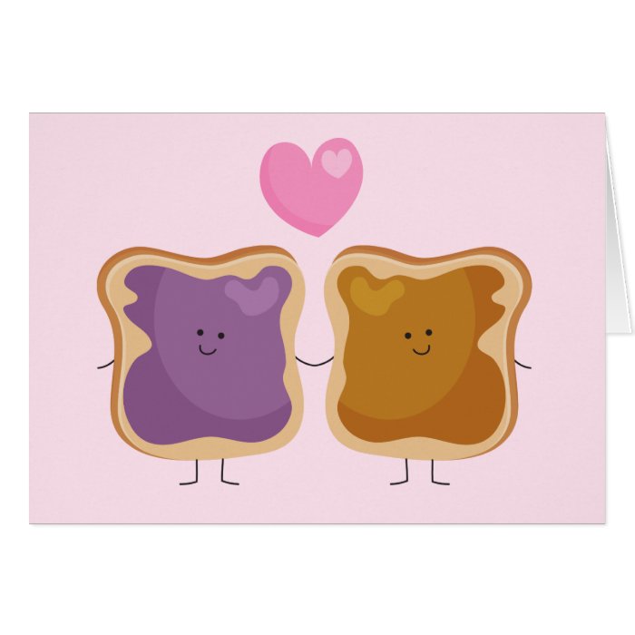 Peanut Butter and Jelly Love Card