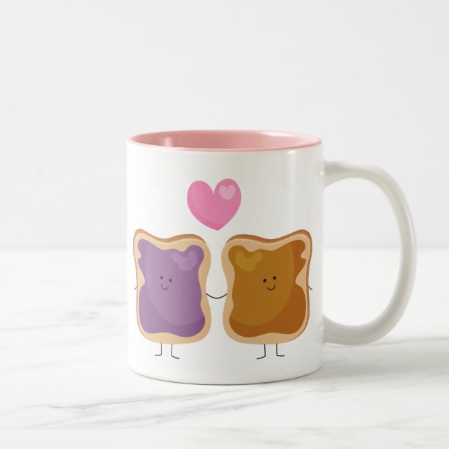 Peanut Butter and Jelly Love Mug (Right)