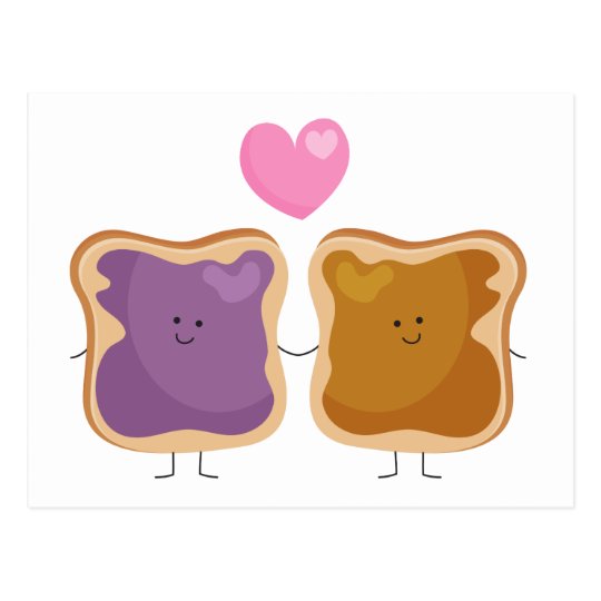 Peanut Butter And Jelly Cartoons : Peanut Jelly Butter Postcards