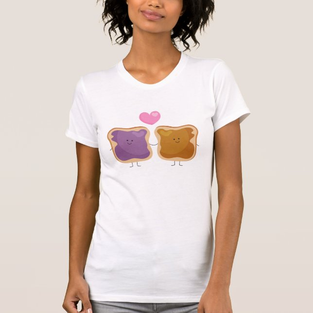Peanut Butter and Jelly Love T-shirt (Front)