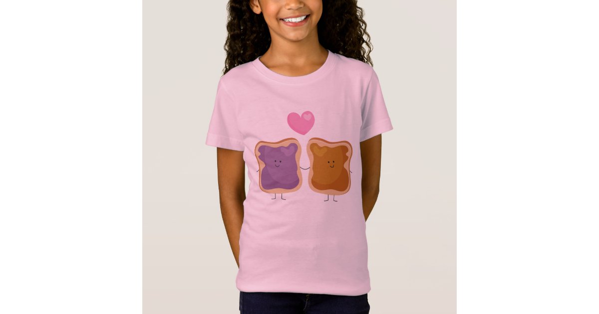 Peanut Butter And Jelly Love T Shirt Zazzle Com