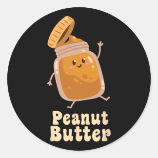 Peanut Butter And Jelly Matching Couple Halloween Classic Round Sticker