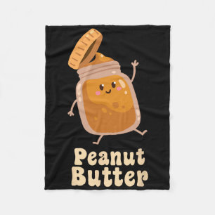 Peanut Butter And Jelly Matching Couple Halloween Fleece Blanket